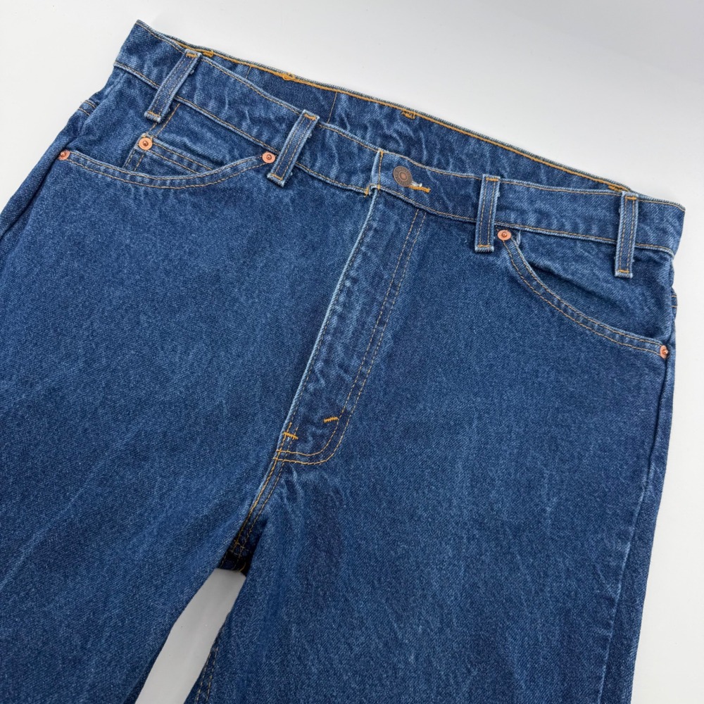 Vintage Levi's 517 Jeans Mens 36x30 Orange Tab Made in USA 90's Bootcut Raw Hem